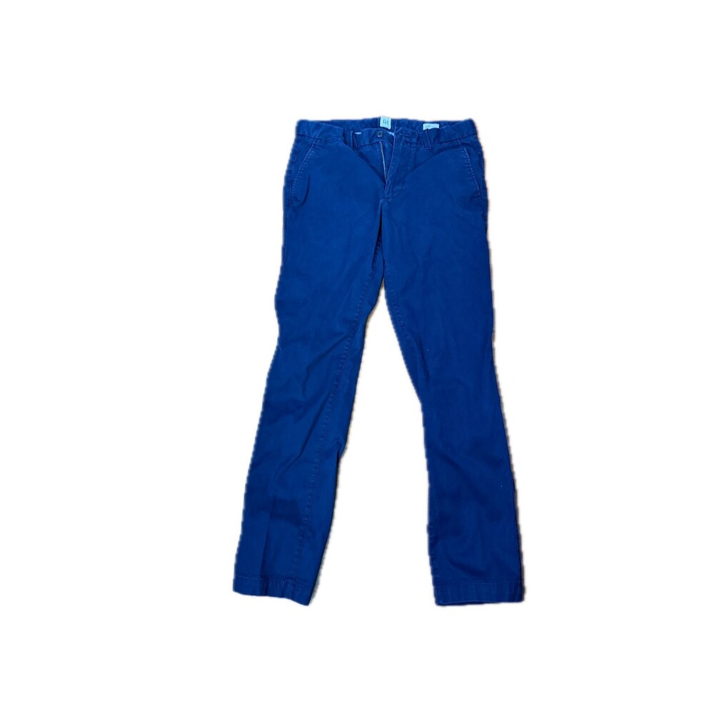 GAP Men's Slim Fit Chinos Navy Blue Khaki Dress Pants - 31x32